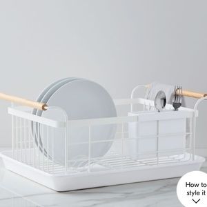 West elm Dish Drainer Rack- White